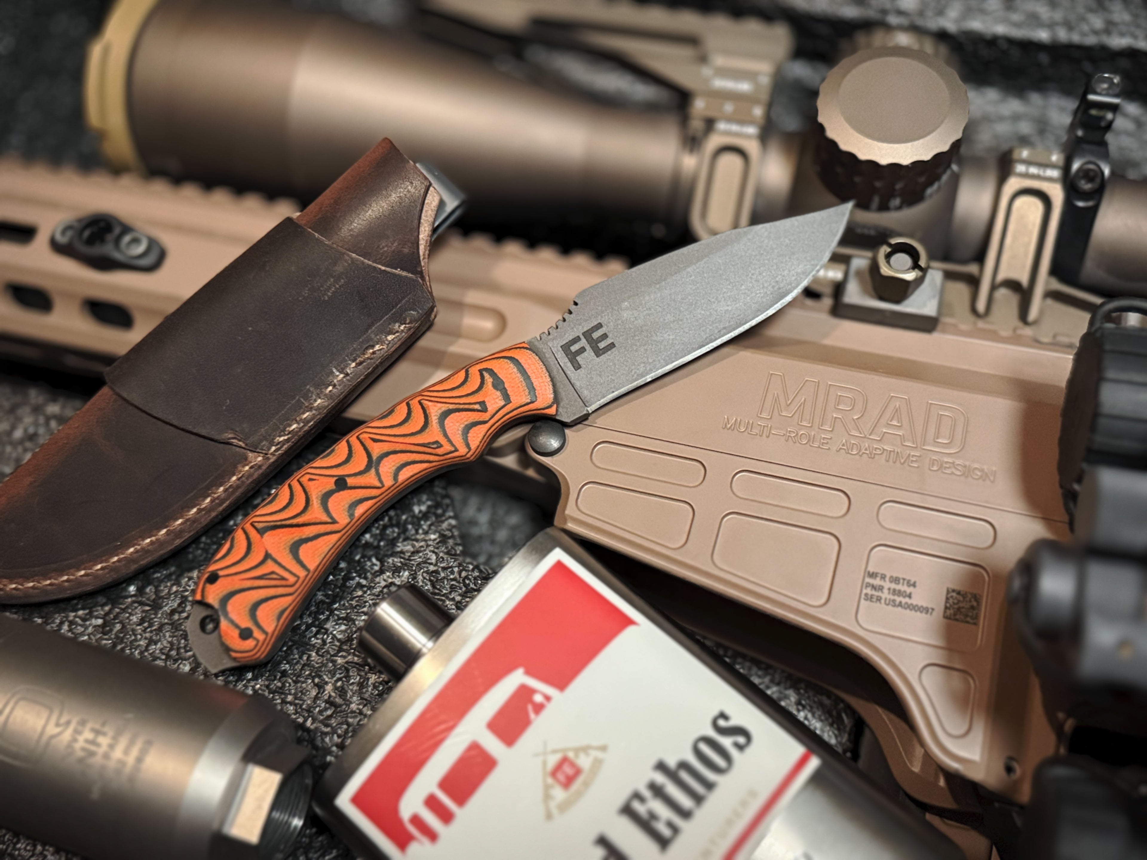 Houin x Winkler Sweet T Nitrile and Orange G10 AmeraGrip - Sculpted